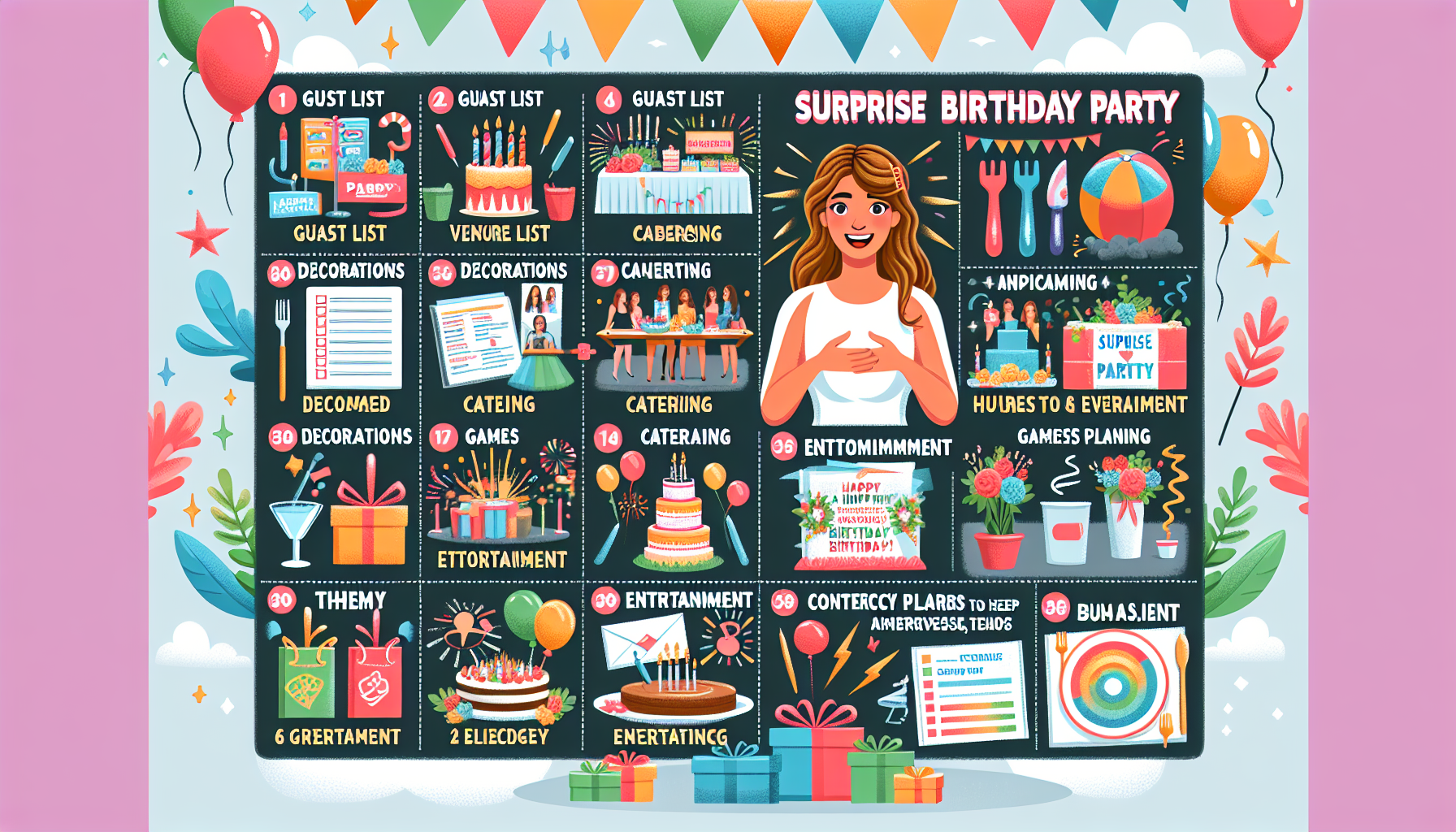 découvrez nos astuces pour réussir l'organisation d'un anniversaire surprise inoubliable ! conseils, idées de décoration et plus encore.